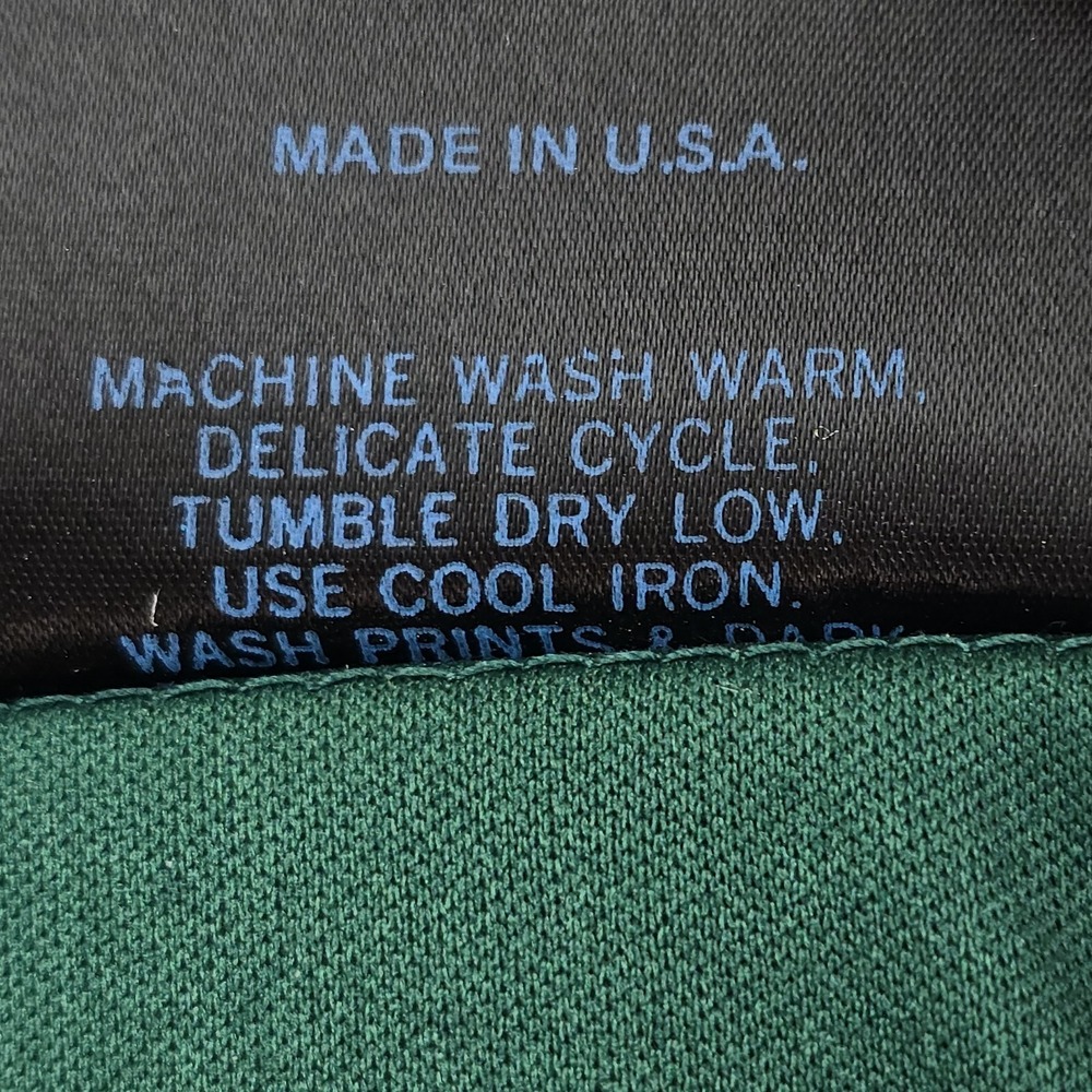 Bonilla Bowling Shirt Vintage 70s‎ Mens 36/38 Green USA NOS Big Pointed Collar - Picture 5 of 9